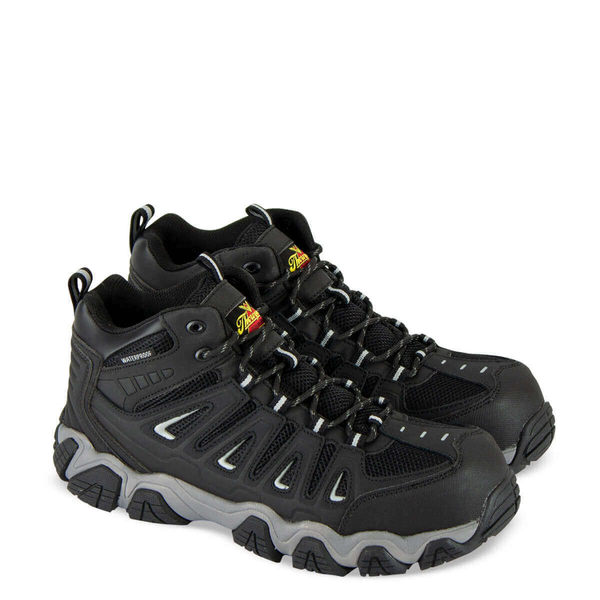 Thorogood Crosstrex Series 804-6292 Waterproof Mid Cut Safety Toe Hiker  - Black