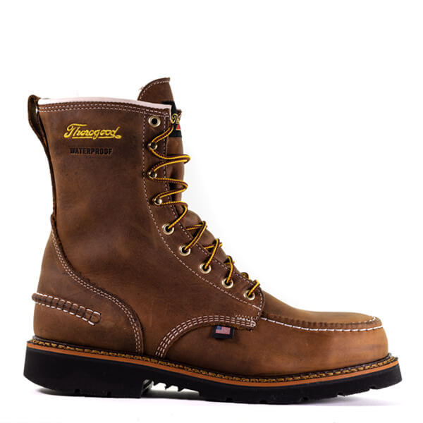 Thorogood 1957 Series 804-3898 8″ Waterproof Safety Toe Crazyhorse Moc Toe - Men