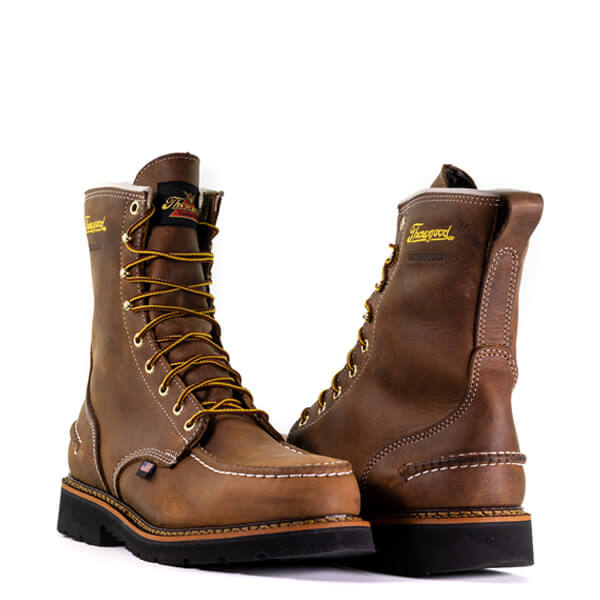 Thorogood 1957 Series 804-3898 8″ Waterproof Safety Toe Crazyhorse Moc Toe - Men