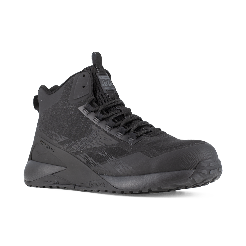 Reebok Nano X1 Adventure Composite Athletic Work Shoe RB384 Black GSAboots