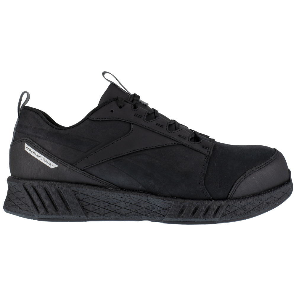 Reebok Fusion Formidable Athletic Composite Toe Work Shoe RB4300 - Black Leather - Men