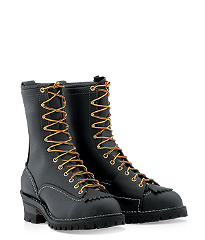 Wesco Highliner 10" Lace-To-Toe Boots - Black - Men - 9710100