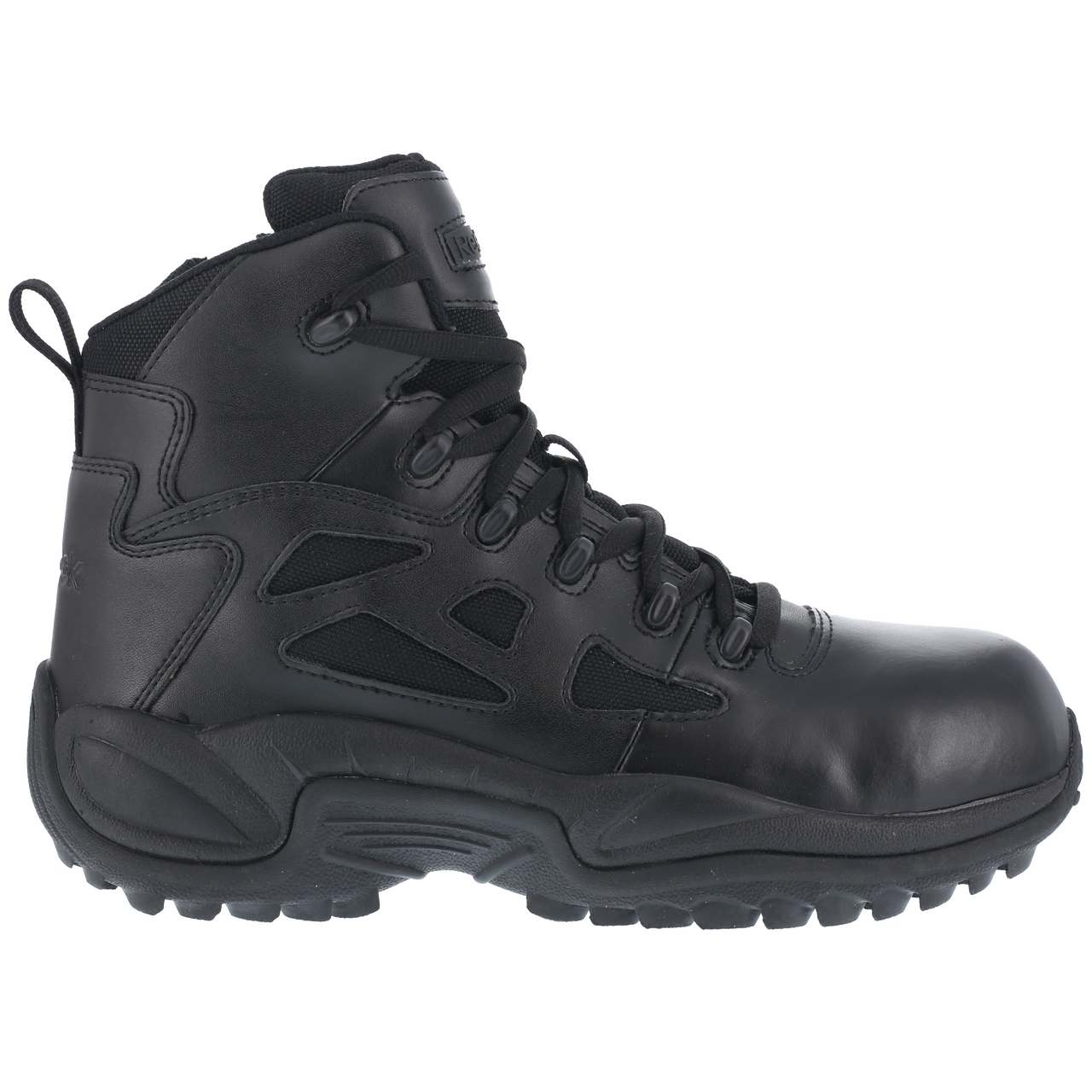 Reebok Rapid Response 6" Stealth Boot with Side Zipper - Black - Women - RB864