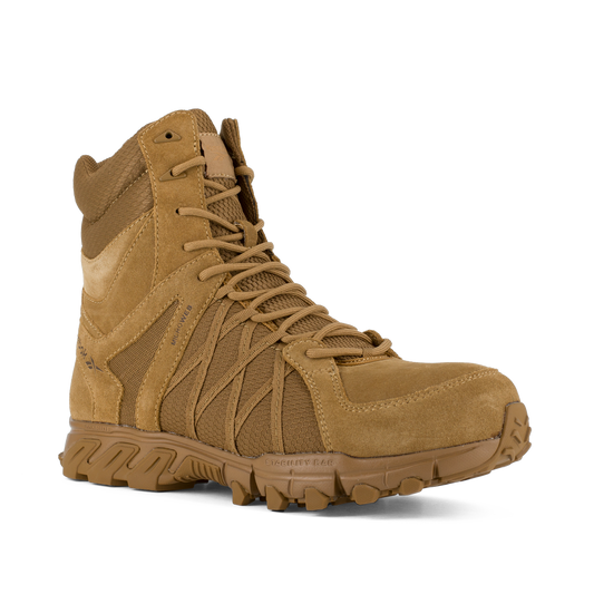 Reebok Trailgrip Tactical 8" Composite Toe Boot with Side Zipper - Coyote - RB3460