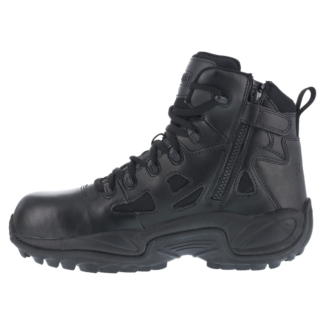 Reebok Rapid Response 6" Stealth Boot with Side Zipper - Black - Women - RB864