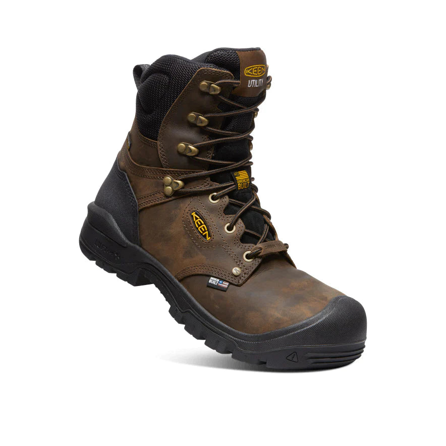 Keen Utility Independence 8" Carbon Fiber Toe Boot - Dark Earth/Black - Men