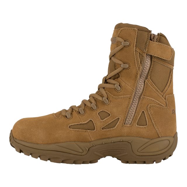 Reebok Rapid Response 8" Stealth Boot with Side Zipper - Coyote - Men - RB8850