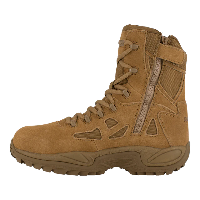 Reebok Rapid Response 8" Stealth Boot with Side Zipper - Coyote - Women - RB885