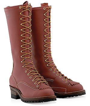Wesco Highliner 16" Lace-To-Toe Boots - Redwood - Men - RW9716100