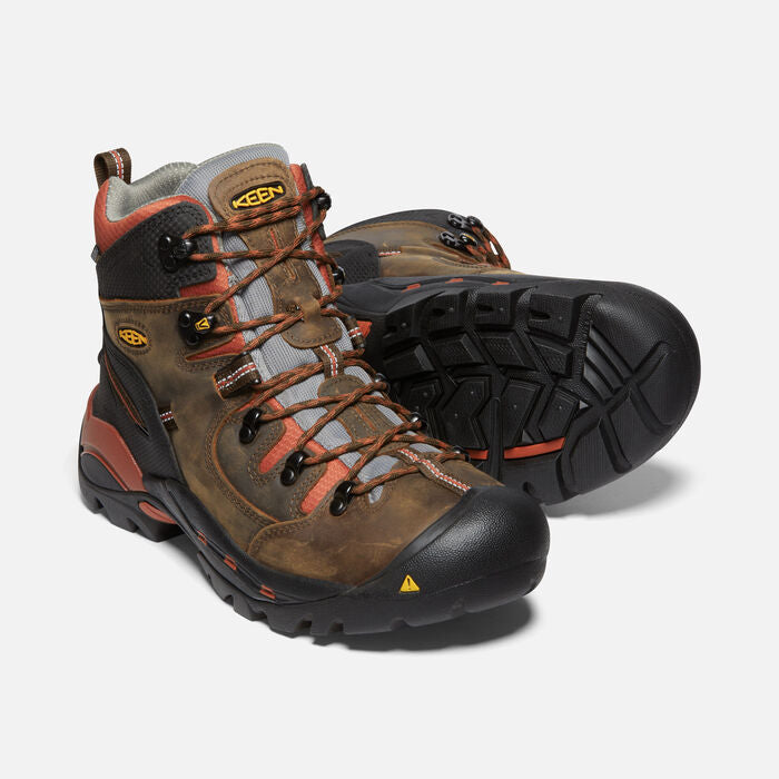 Keen Utility Pittsburgh 6" Soft Toe Boot - Cascade Brown/Bombay Brown - Men